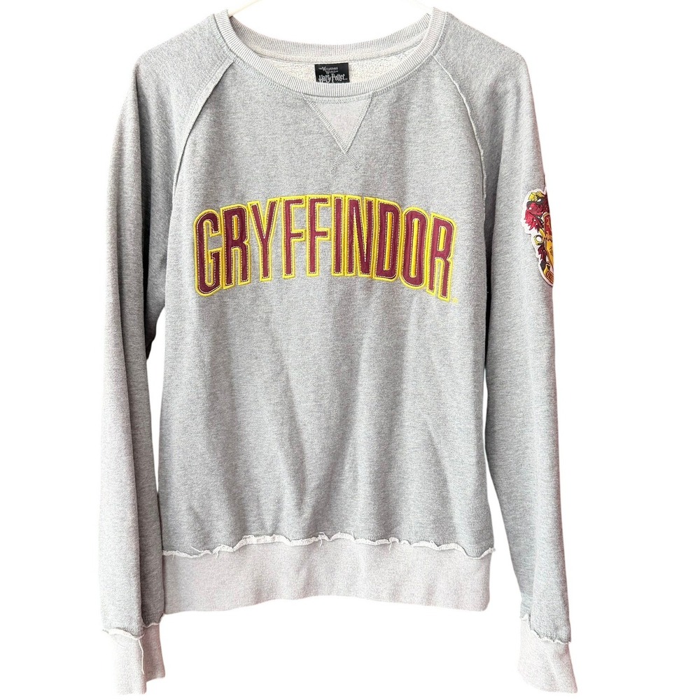 Universal Studios Harry Potter Gryffindor Gray Raglan Sweatshirt Medium